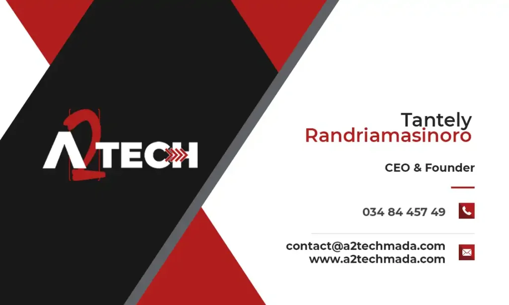 Visuel 3 du projet : Identité visuelle et site pour A2tech